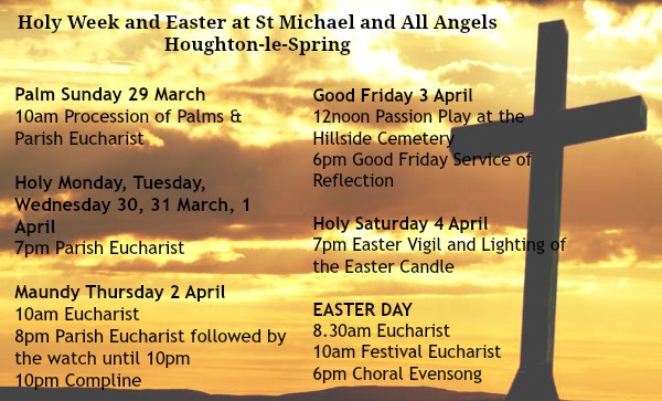 Holy Week and Easter 2015